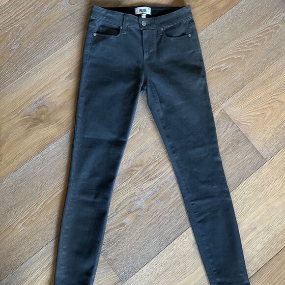 PAIGE Verdugo Ankle in Sterling Dark Coated - Picture 4 of 10